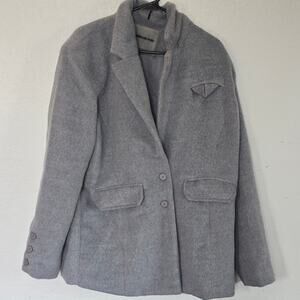 Maniere De Voir Womens Designer Gray Jacket Size 6 New with Tags